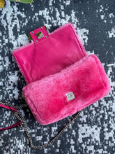 Load image into Gallery viewer, Ltd Edition Hot Pink Fendi Fur Baguette