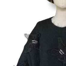 Load image into Gallery viewer, Christian Milada Embellished Wool Blend Butterfly Jersey — New With Tags