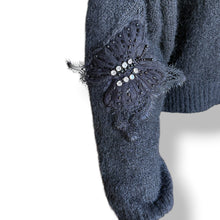Load image into Gallery viewer, Christian Milada Embellished Wool Blend Butterfly Jersey — New With Tags