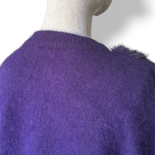 Load image into Gallery viewer, Vintage Korean Angora & Fur Embellished Jersey
