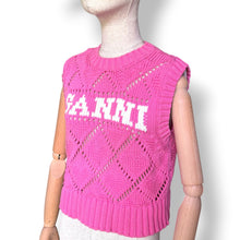 Load image into Gallery viewer, GANNI Logo Knit Vest
