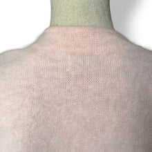 Load image into Gallery viewer, Vintage Baby Pink Angora Blend Embellished Cardigan