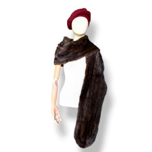 Load image into Gallery viewer, Vintage Mahogany Mink Fur Stole