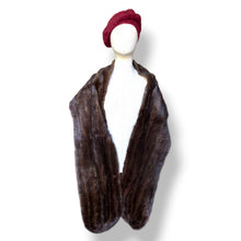 Load image into Gallery viewer, Vintage Mahogany Mink Fur Stole