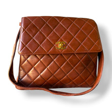 Load image into Gallery viewer, Vintage Chanel Caramel Quilted Lambskin Shoulder Bag