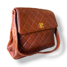 Load image into Gallery viewer, Vintage Chanel Caramel Quilted Lambskin Shoulder Bag