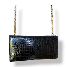 Load image into Gallery viewer, Vintage Crocodile Evening Clutch with Chain