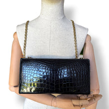 Load image into Gallery viewer, Vintage Crocodile Evening Clutch with Chain