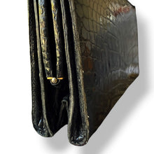 Load image into Gallery viewer, Vintage Crocodile Evening Clutch with Chain