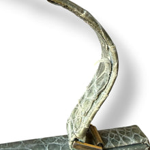 Load image into Gallery viewer, Vintage Sage Green Crocodile Handbag