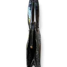 Load image into Gallery viewer, Vintage Black Crocodile Top Handle Bag
