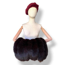 Load image into Gallery viewer, Vintage Mahogany Fox Fur Muff