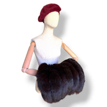 Load image into Gallery viewer, Vintage Mahogany Fox Fur Muff