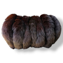 Load image into Gallery viewer, Vintage Mahogany Fox Fur Muff