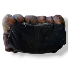 Load image into Gallery viewer, Vintage Mahogany Fox Fur Muff