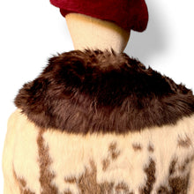 Load image into Gallery viewer, Vintage Rabbit Fur Coat with Sheepskin Trim, Circa 1970s