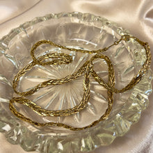 Load image into Gallery viewer, Vintage 18kt Gold Filled Woven Chain Necklace