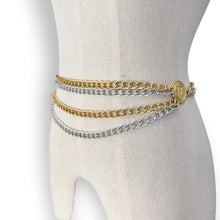 Load image into Gallery viewer, Vintage Two-Tone Chain Belt