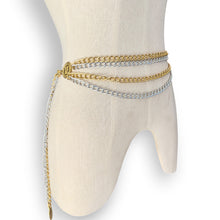 Load image into Gallery viewer, Vintage Two-Tone Chain Belt