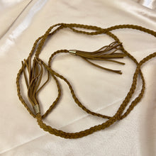Load image into Gallery viewer, Vintage Braided Leather Wrap Belt