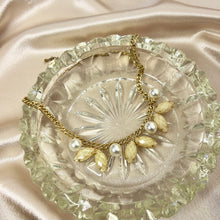 Load image into Gallery viewer, Vintage Gold-Tone Pearl & Crystal Statement Necklace