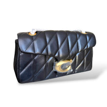 Load image into Gallery viewer, Coach Tabby Shoulder Bag in Quilted Black Nappa Leather