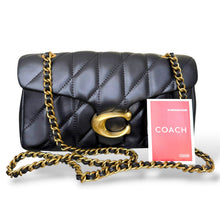 Load image into Gallery viewer, Coach Tabby Shoulder Bag in Quilted Black Nappa Leather