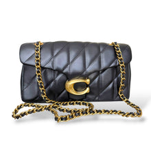 Load image into Gallery viewer, Coach Tabby Shoulder Bag in Quilted Black Nappa Leather