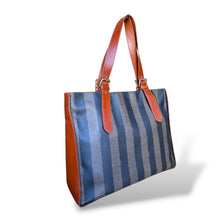 Load image into Gallery viewer, Vintage Fendi Pequin Stripe Shopper Tote