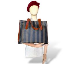 Load image into Gallery viewer, Vintage Fendi Pequin Stripe Shopper Tote
