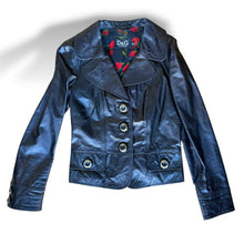 Load image into Gallery viewer, Vintage D&G Dolce & Gabbana Black Leather Jacket with Matching Hanger