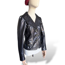 Load image into Gallery viewer, Vintage D&G Dolce & Gabbana Black Leather Jacket with Matching Hanger