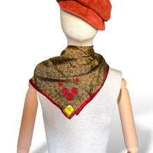 Load image into Gallery viewer, Vintage Fendi Leopard Print Silk Scarf
