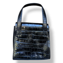 Load image into Gallery viewer, Vintage Gianni Versace Croc-Embossed Leather Top Handle Bag