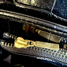 Load image into Gallery viewer, Vintage Gianni Versace Croc-Embossed Leather Top Handle Bag