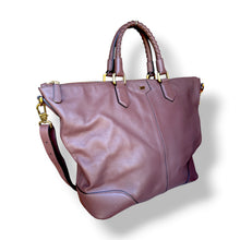 Load image into Gallery viewer, Vintage Braun Büffel Chocolate Brown Leather Tote with Braided Handles