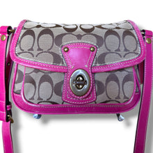 Load image into Gallery viewer, Vintage Coach Signature Pink Leather Crossbody