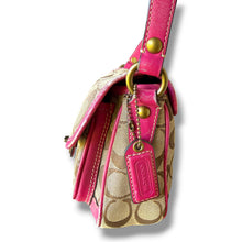 Load image into Gallery viewer, Vintage Coach Signature Pink Leather Crossbody