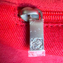 Load image into Gallery viewer, Vintage Loewe Red Suede Anagram Tote Bag