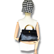 Load image into Gallery viewer, Vintage Fendi Pasta Woven Leather Bag – Black