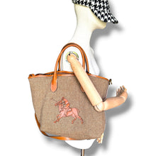 Load image into Gallery viewer, Polo Ralph Lauren Medium Bellport Herringbone Tote