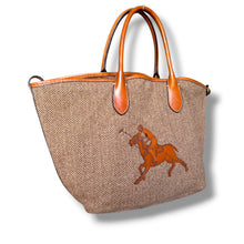 Load image into Gallery viewer, Polo Ralph Lauren Medium Bellport Herringbone Tote