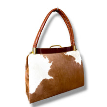 Load image into Gallery viewer, Vintage Cowhide Structured Handbag