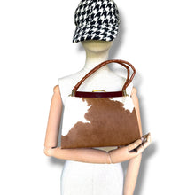 Load image into Gallery viewer, Vintage Cowhide Structured Handbag