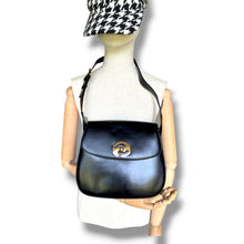 Load image into Gallery viewer, Rare Circa 1970s–Early 1980s Gucci Black Leather Shoulder Bag with Original Coin Purse