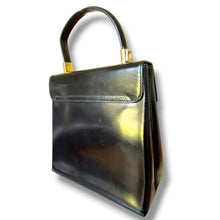 Load image into Gallery viewer, Vintage Salvatore Ferragamo Gancini Top Handle Bag – Black