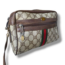 Load image into Gallery viewer, Circa 1980s Vintage Gucci Accessory Collection GG Web Shoulder Bag