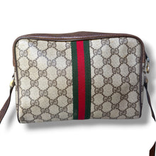 Load image into Gallery viewer, Circa 1980s Vintage Gucci Accessory Collection GG Web Shoulder Bag