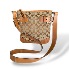 Load image into Gallery viewer, Vintage Coach Signature Canvas & Leather Crossbody Bag