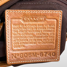 Load image into Gallery viewer, Vintage Coach Signature Canvas & Leather Crossbody Bag